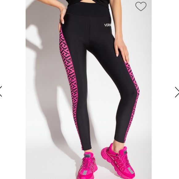 Authentic Versace La greca pattern sports bra and leggings with box size 5 NIB - Picture 12 of 16